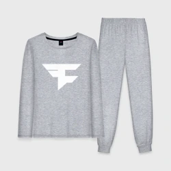 Женская пижама с лонгсливом хлопок FaZe clan