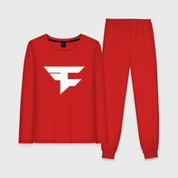 Женская пижама с лонгсливом хлопок FaZe clan