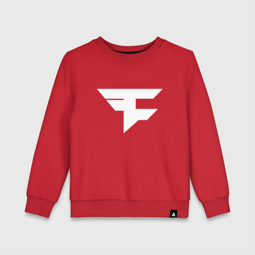 Детский свитшот хлопок FaZe clan, цвет красный