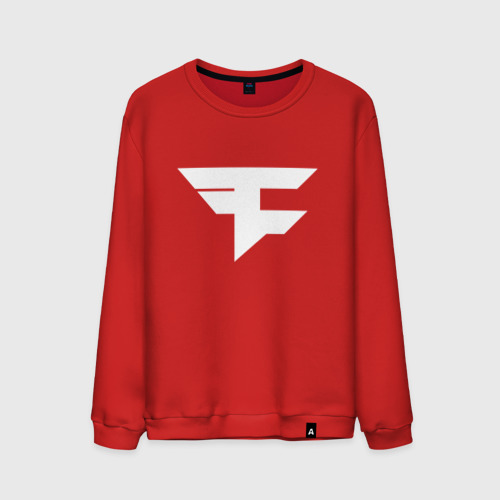 Мужской свитшот хлопок FaZe clan, цвет красный