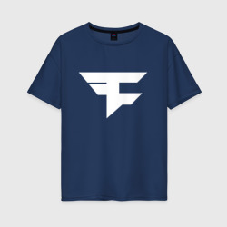 Женская футболка хлопок Oversize FaZe clan