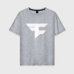 Женская футболка хлопок Oversize FaZe clan