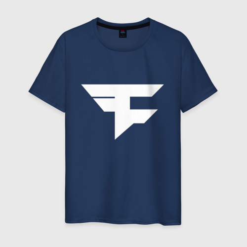 Мужская футболка хлопок FaZe clan, цвет темно-синий