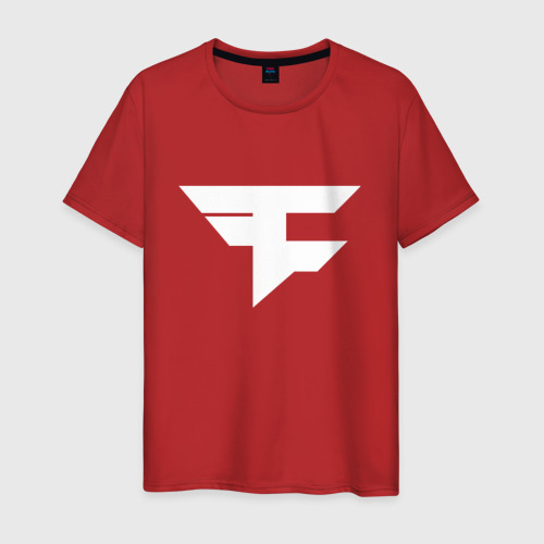 Мужская футболка хлопок FaZe clan, цвет красный