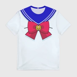 Мужская футболка 3D Матроска Сэйлор для косплея