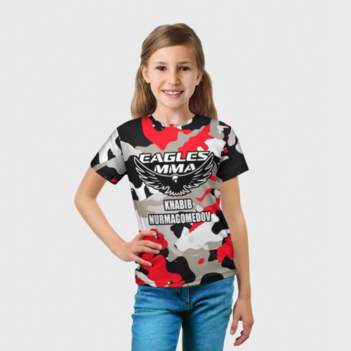 Детская футболка 3D UFC Хабиб Нурмагомедов, цвет 3D печать - фото 5