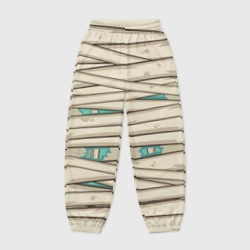 Женские джоггеры оверсайз 3D Мумия с костями