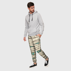 Мужские брюки 3D Мумия с костями - фото 2