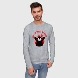 Мужской лонгслив хлопок KUMAMON во славу медведя - фото 2