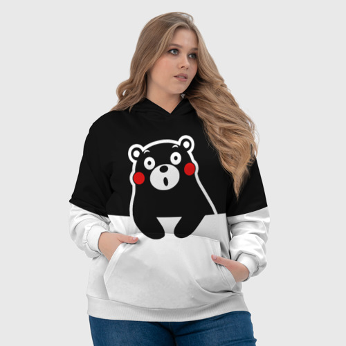 Женская толстовка 3D Kumamon повис, цвет 3D печать - фото 6