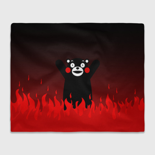 Плед 3D Kumamon горит