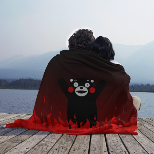 Плед 3D Kumamon горит - фото 3