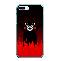 Чехол для iPhone 7Plus/8 Plus матовый Kumamon горит