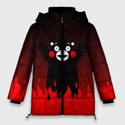 Женская зимняя куртка Oversize Kumamon горит