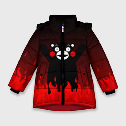 Зимняя куртка для девочек 3D Kumamon горит