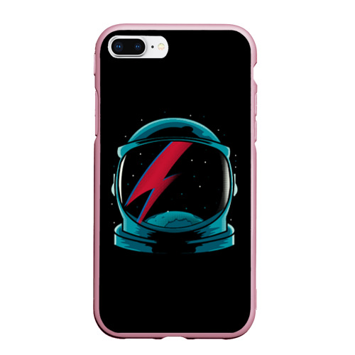 Чехол для iPhone 7Plus/8 Plus матовый Space Bowie, цвет розовый