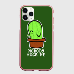 Чехол для iPhone 11 Pro Max матовый Nobody Hugs Me