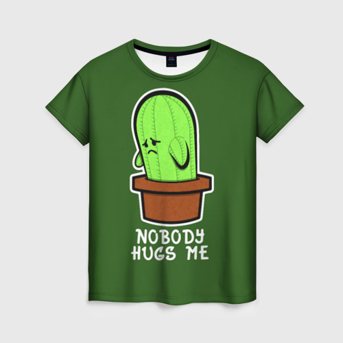 Женская футболка 3D Nobody Hugs Me, цвет 3D печать