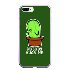 Чехол для iPhone 7Plus/8 Plus матовый Nobody Hugs Me