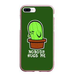 Чехол для iPhone 7Plus/8 Plus матовый Nobody Hugs Me