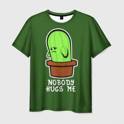 Мужская футболка 3D Nobody Hugs Me