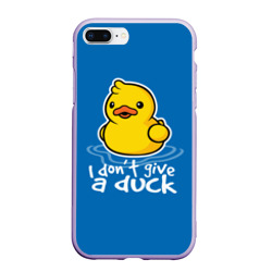 Чехол для iPhone 7Plus/8 Plus матовый I Don't Give a Duck