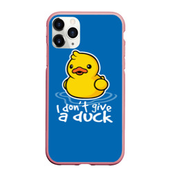 Чехол для iPhone 11 Pro Max матовый I Don't Give a Duck