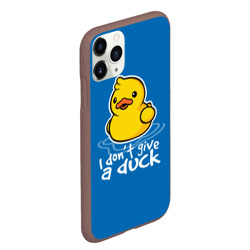 Чехол для iPhone 11 Pro Max матовый I Don't Give a Duck - фото 2