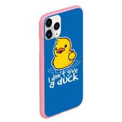 Чехол для iPhone 11 Pro Max матовый I Don't Give a Duck - фото 2