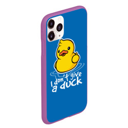 Чехол для iPhone 11 Pro Max матовый I Don't Give a Duck - фото 2