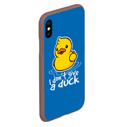 Чехол для iPhone XS Max матовый I Don't Give a Duck - фото 2