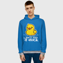 Мужская толстовка 3D I Don't Give a Duck - фото 2