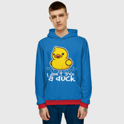 Мужская толстовка 3D I Don't Give a Duck - фото 2