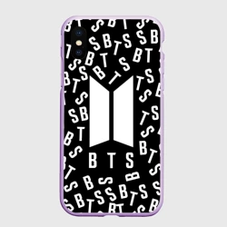 Чехол для iPhone XS Max матовый BTS