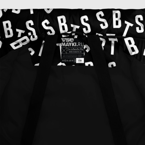 Зимняя куртка для девочек 3D BTS, цвет черный - фото 7