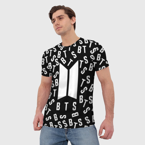 Мужская футболка 3D BTS, цвет 3D печать - фото 3