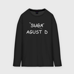 Женский лонгслив oversize хлопок Agust D BTS