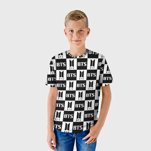 Детская футболка 3D BTS PATTERN Фото 01 Детская футболка 3D BTS PATTERN Фото 01