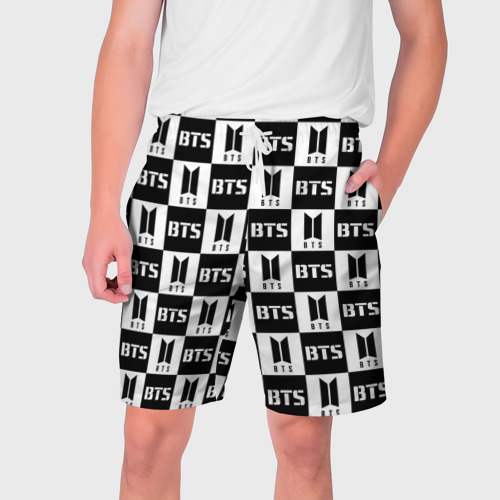 Мужские шорты 3D BTS PATTERN Фото 01 Мужские шорты 3D BTS PATTERN Фото 01
