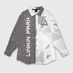 Женская рубашка oversize 3D Linkin Park