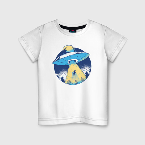 Детская футболка хлопок с принтом Пришельцы, вид спереди #2