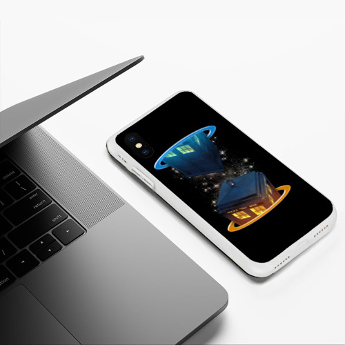 Чехол для iPhone XS Max матовый с принтом Тардис в Портале, фото #5