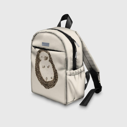 Детский рюкзак 3D с принтом Пузико Ежика, вид сбоку #3