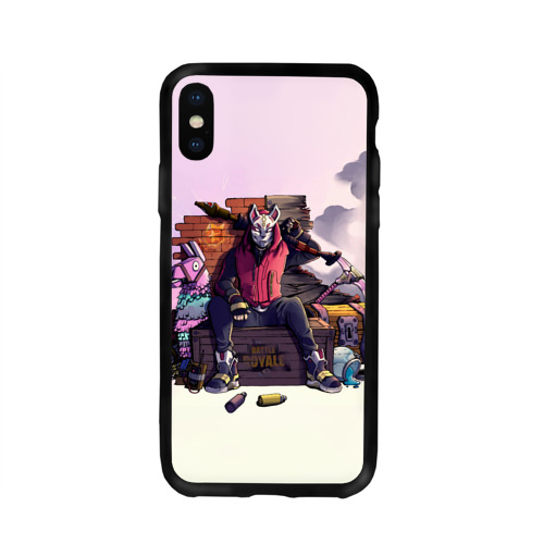 Чехол для Apple iPhone X силиконовый глянцевый Fortnite. Drift and Lama Фото 01 Чехол для Apple iPhone X силиконовый глянцевый Fortnite. Drift and Lama Фото 01