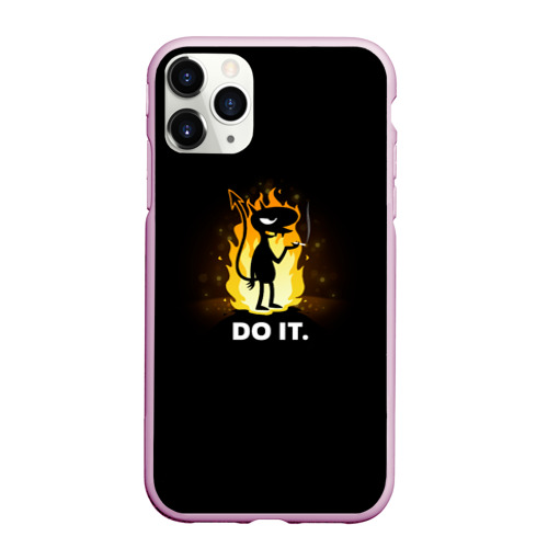 Чехол для iPhone 11 Pro Max матовый Disenchantment: Do it, цвет розовый