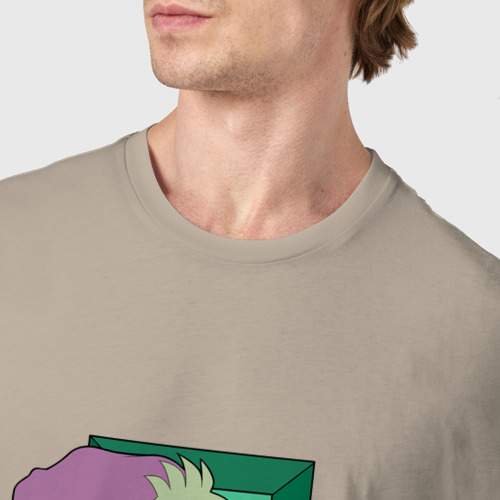 Мужская футболка хлопок Disenchantment: Elfo, цвет миндальный - фото 6