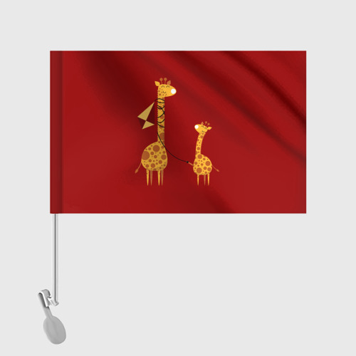Флаг для автомобиля Жираф и Жирафик - фото 2