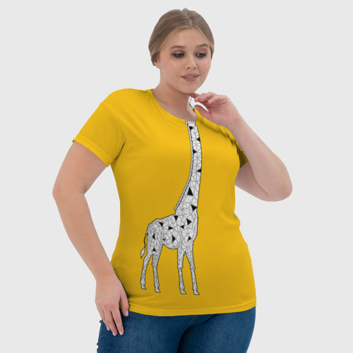 Женская футболка 3D Я Жираф, цвет 3D печать - фото 6