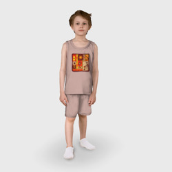 Детская пижама с шортами хлопок Игра на барабне - фото 2