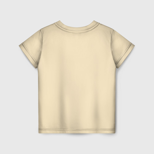 Детская футболка 3D с принтом Голубь и Хлебушек, вид сзади #1